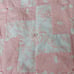 Machine Stitched Soft Handmade Pieced Baby Girl Quilt Eyelet Trim 37 X 45