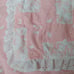 Machine Stitched Soft Handmade Pieced Baby Girl Quilt Eyelet Trim 37 X 45