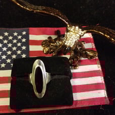 Vintage Sterling Silver Black Onyx Long Elongated Women's Ladies Ring Lot
