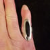Vintage Sterling Silver Black Onyx Long Elongated Women's Ladies Ring Lot