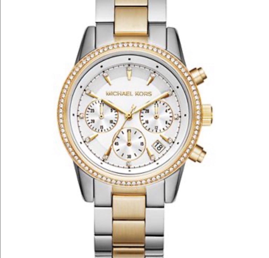 Michael Kors Silver Gold Watch