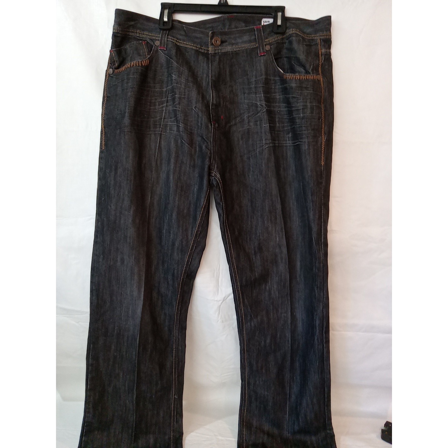 Vintage Dodeca Jeans Mens 44x33 Blue Y2K Wide Leg Streetwear Skater Denim A19