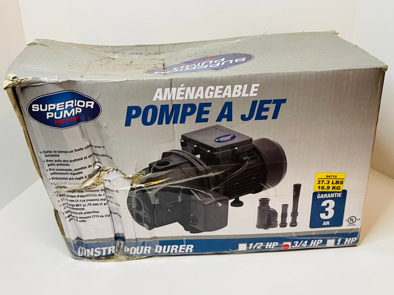 Superior Pump 3/4 HP Convertible Jet Pump 94715