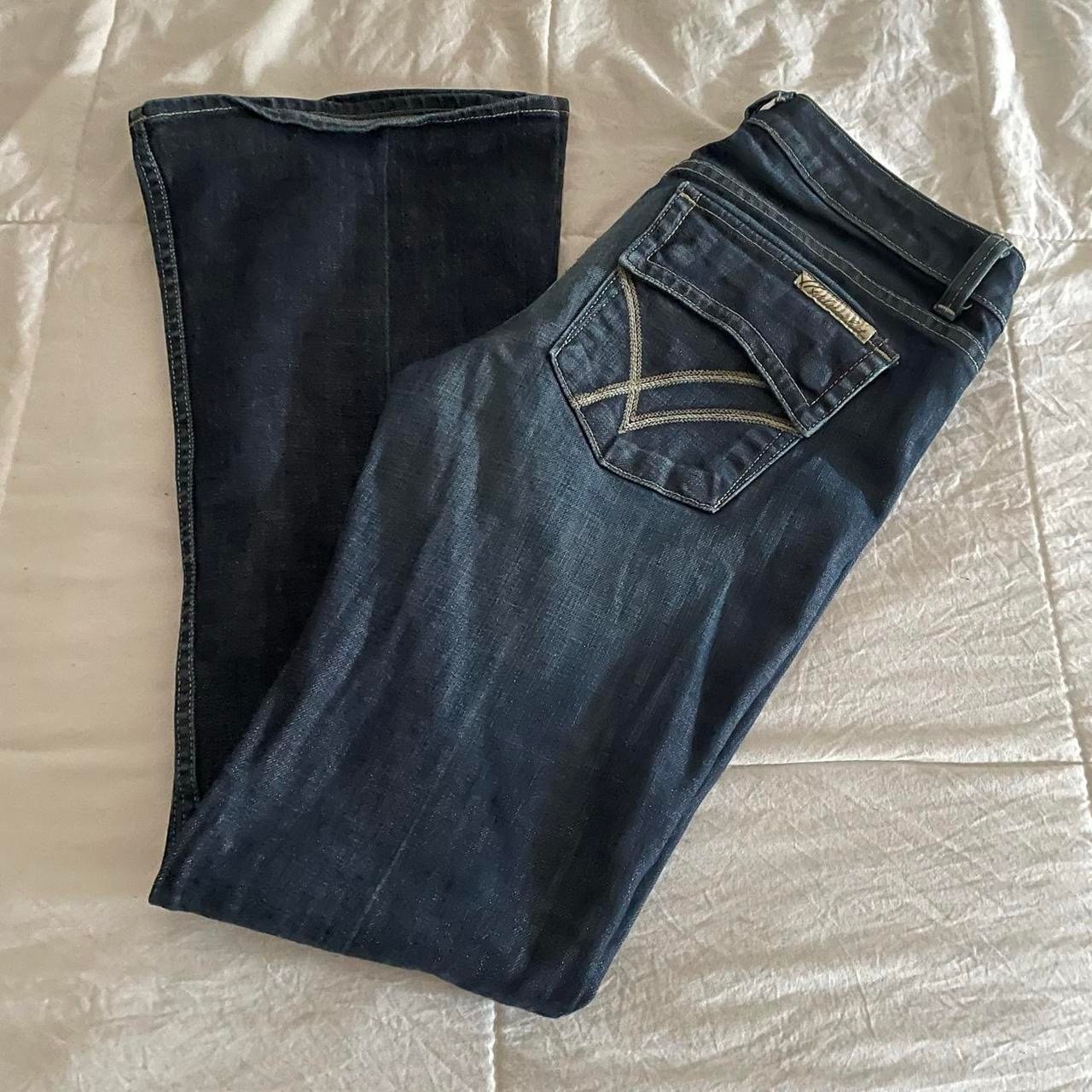 Low rise flare jeans
