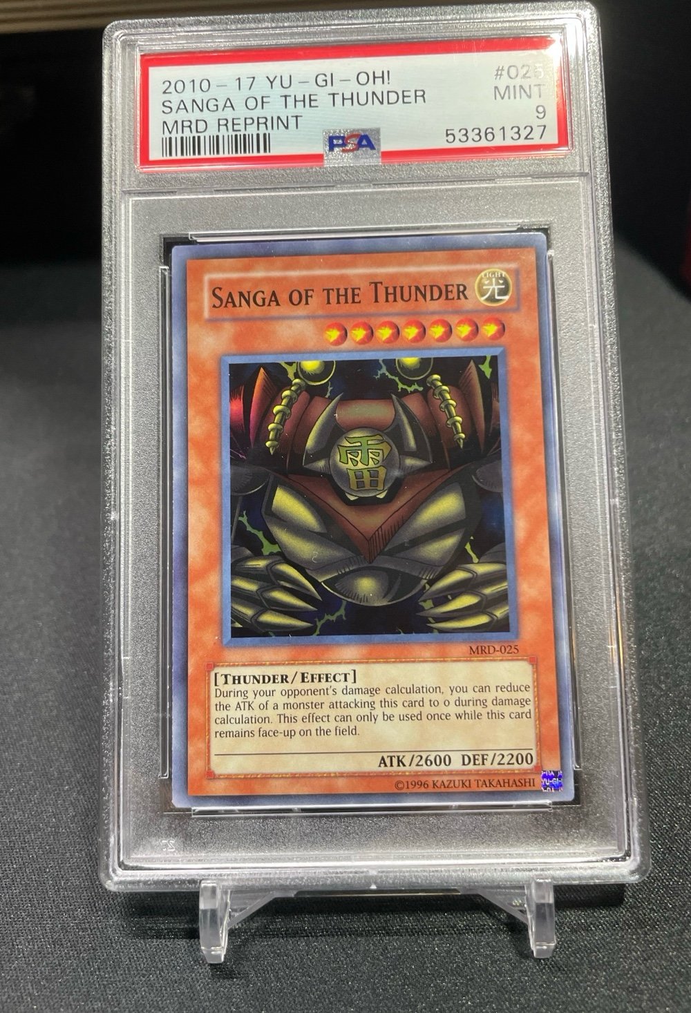 Yugioh Sanga of the Thunder PSA 9