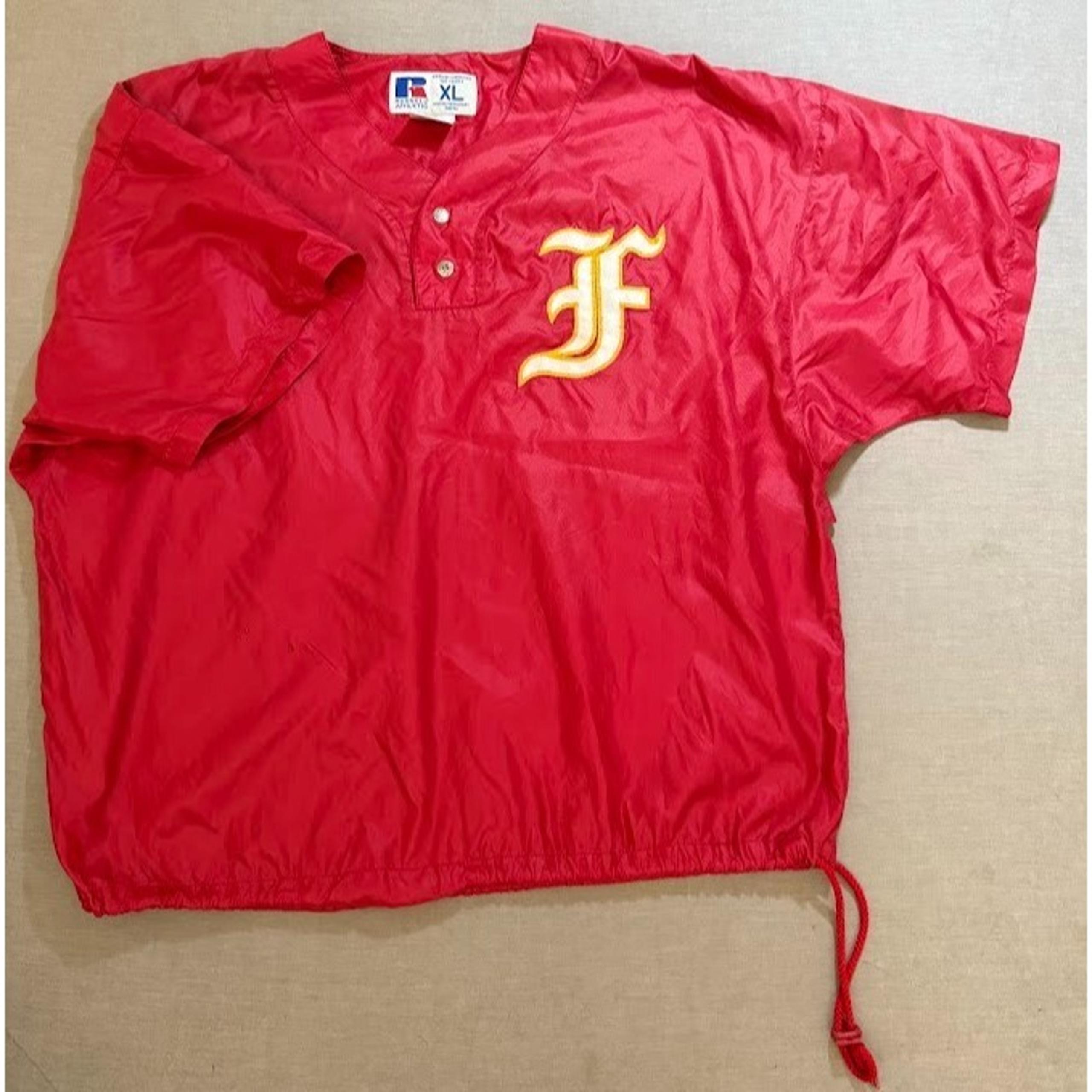 Russell Athletic Baseball Florida State Jacket XL Red Pullover Windbreakers 90s