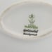 WALLENDORF GREEN AND GOLD RELIEF PORCELAIN OVAL DISH