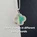 Opal clover rhodium solid 925 sterling silver necklace
