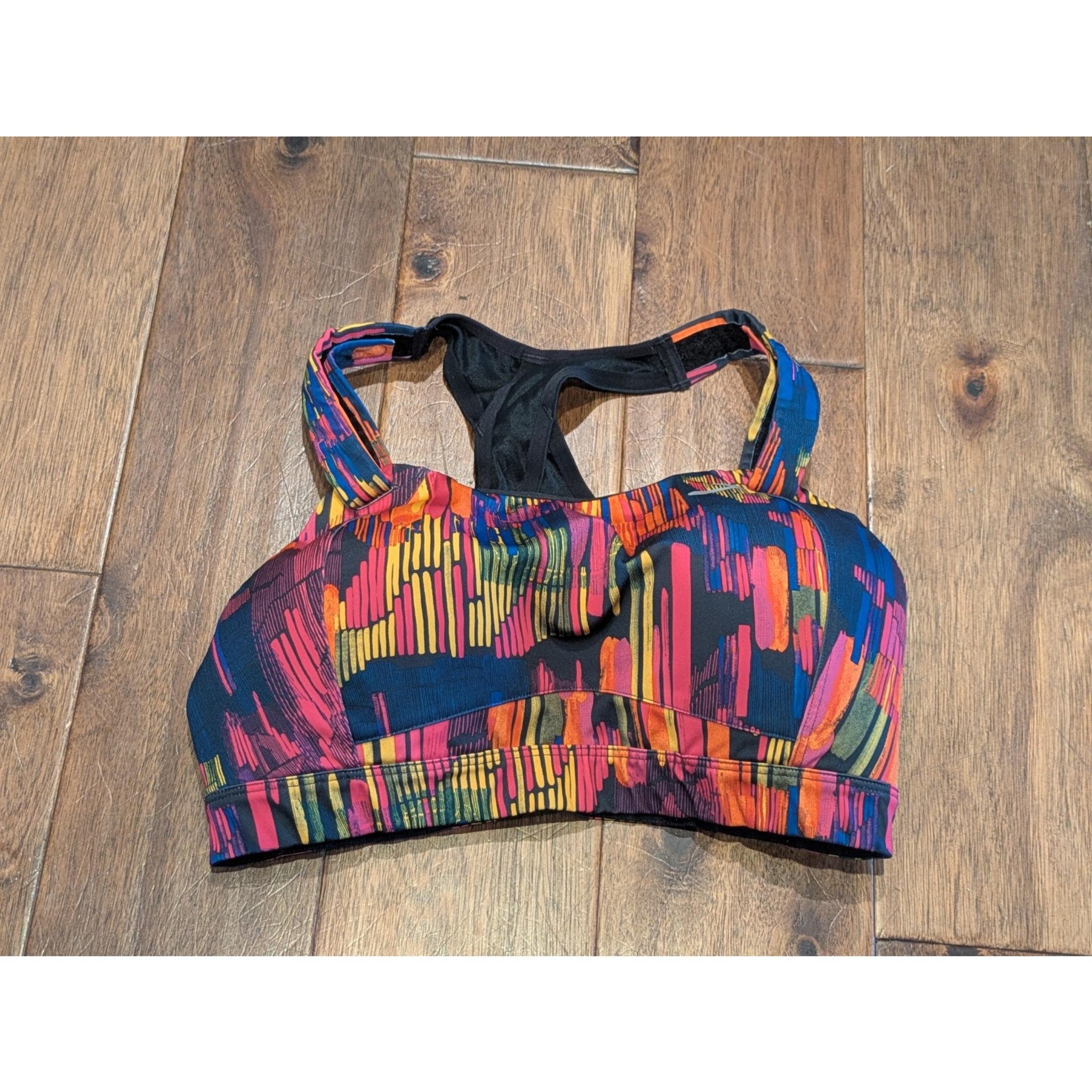 Brooks 300614 Multi-color UpRise 34DD High Impact Sports Bra In GUC