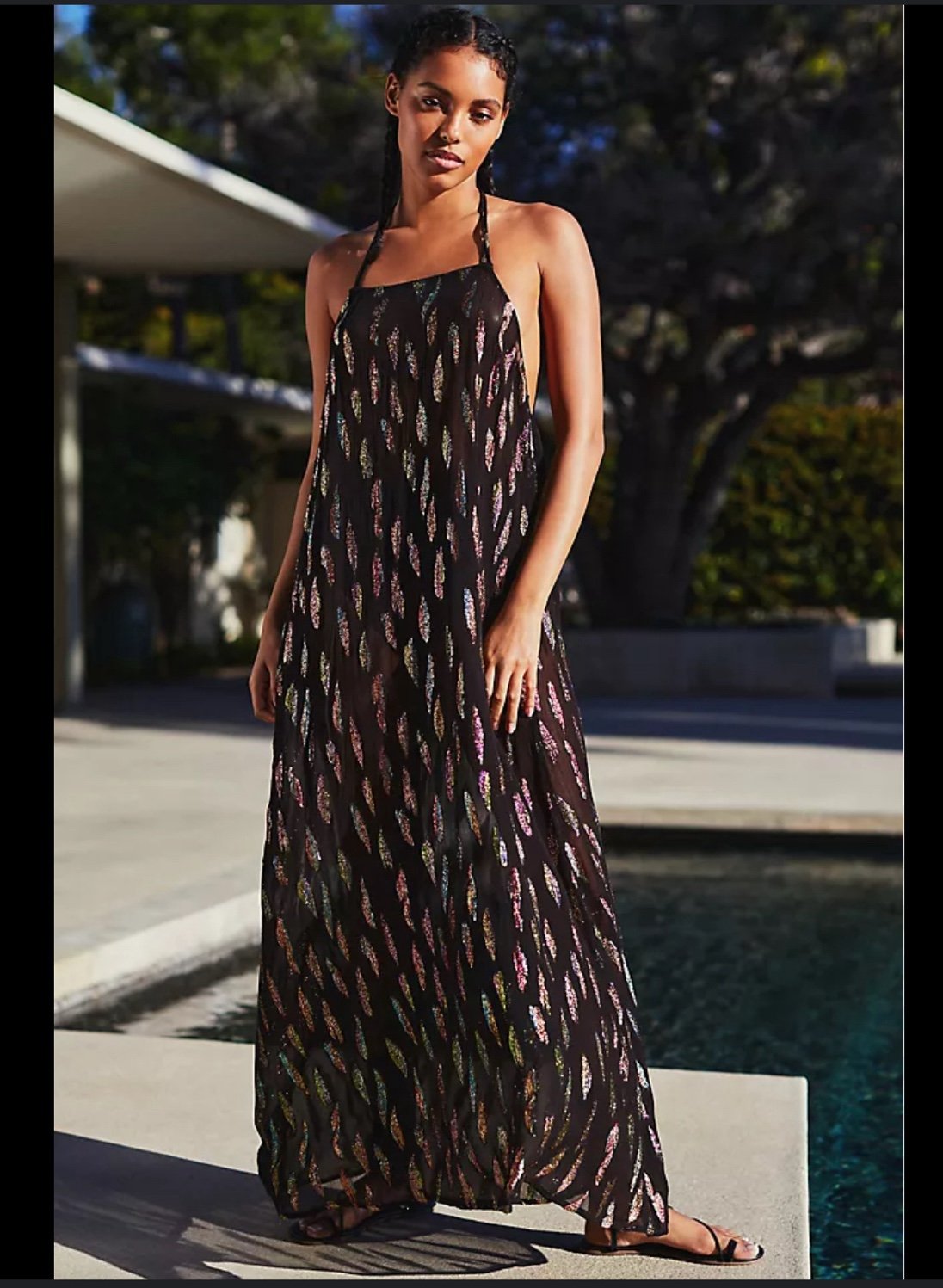 PQ Chantel Cover-Up Maxi Dress size M/L