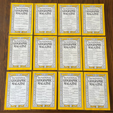 National Geographic 1951 Set Of 12 Issues Vintage
