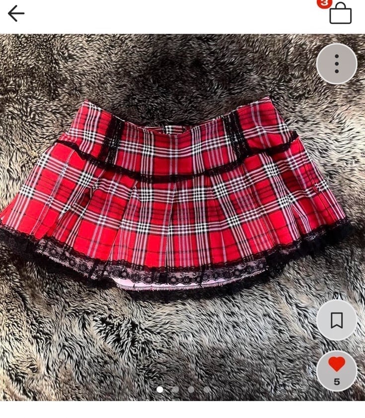 TRIPP NYC plaid mini skirt