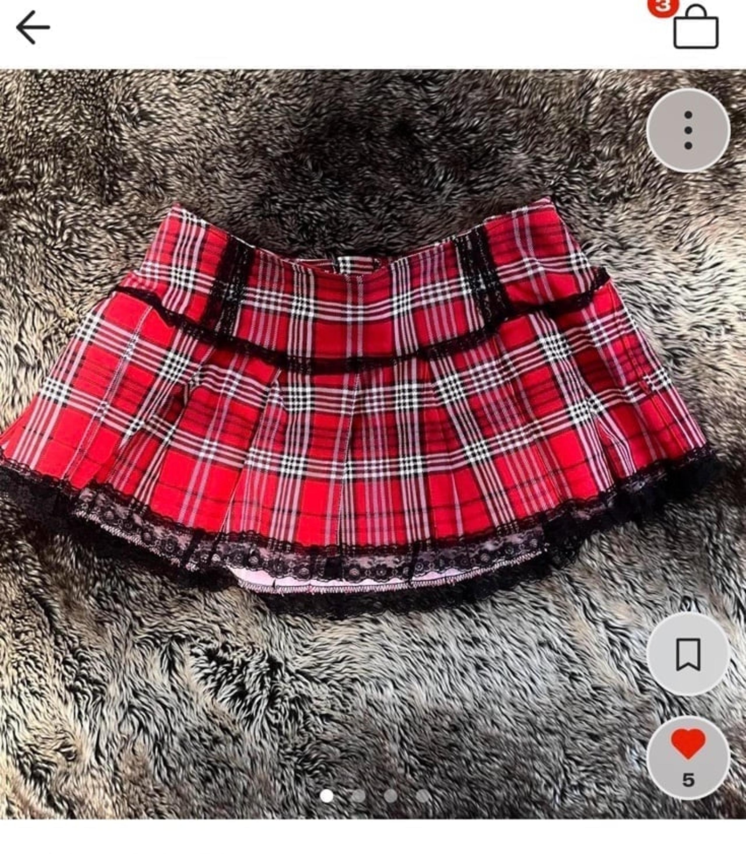 TRIPP NYC plaid mini skirt