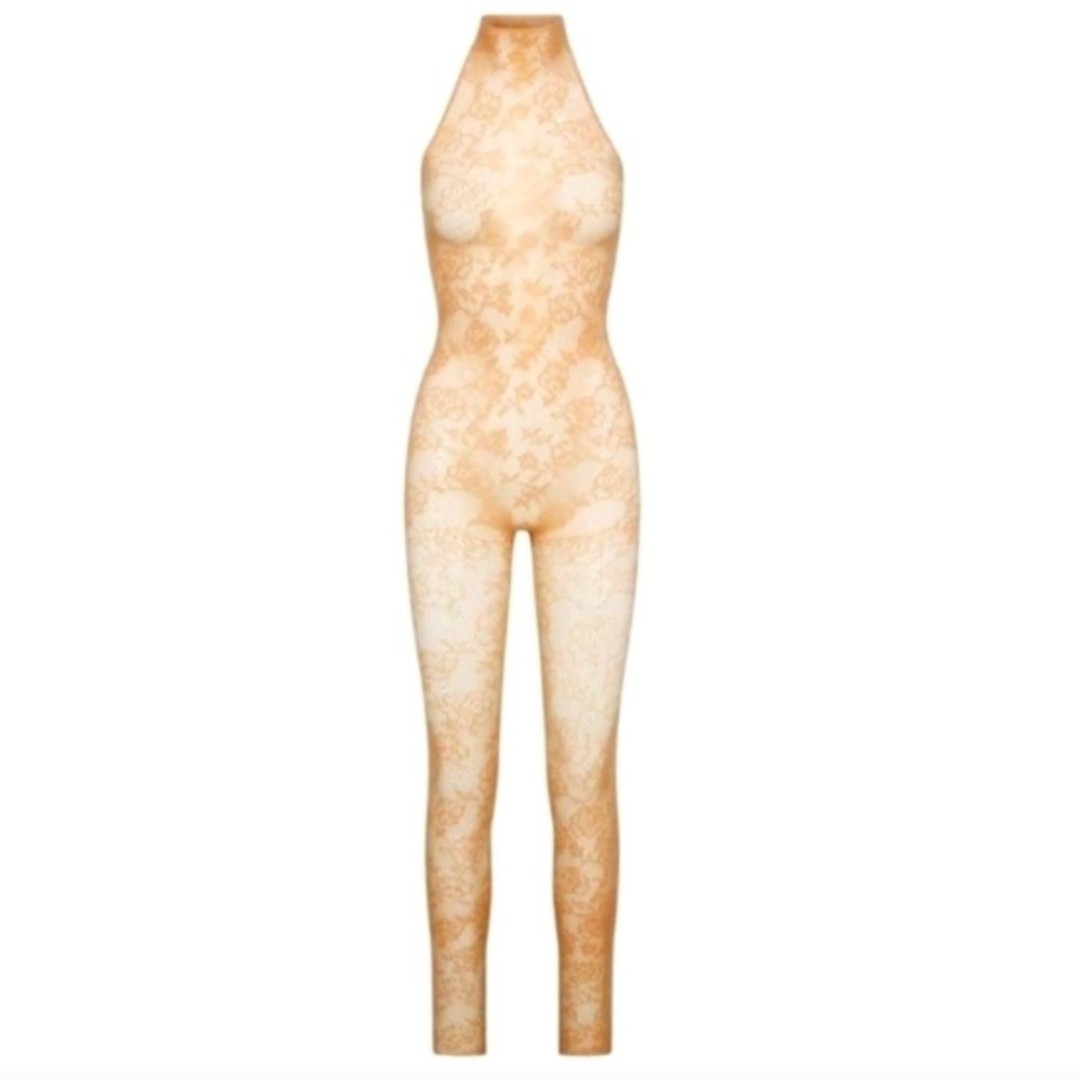 NWT Skims | Knit Lace Clay Catsuit