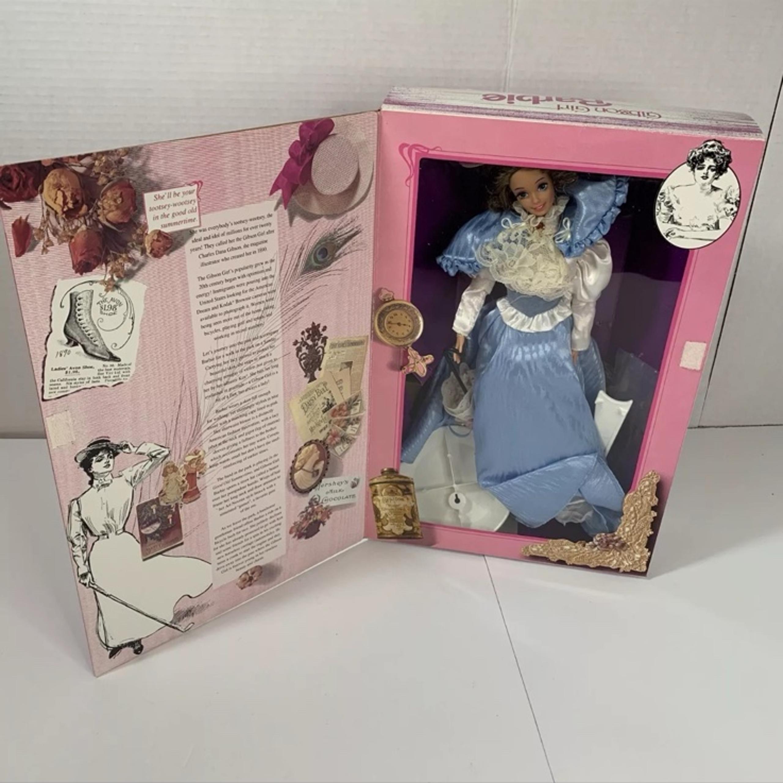 1993 Barbie GREAT ERAs Charles Dana Gibson Girl doll 3702 Victorian Dress Gown