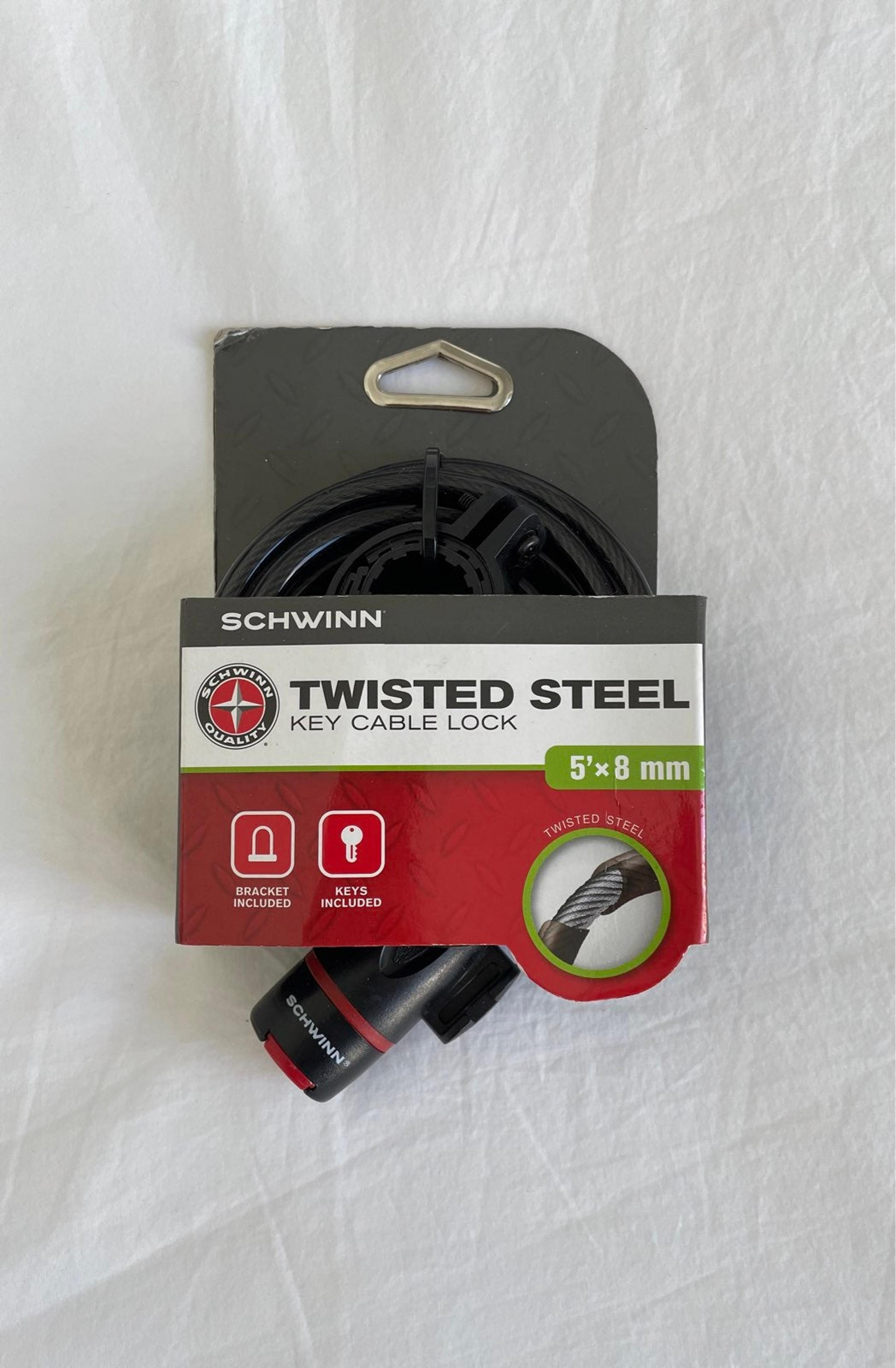 NWOT Schwinn Twisted Steel Bike Lock
