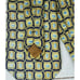 Pfizer Pill Graphic Gold Blue Geometric Silk Necktie Rare