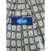 Pfizer Pill Graphic Gold Blue Geometric Silk Necktie Rare
