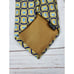 Pfizer Pill Graphic Gold Blue Geometric Silk Necktie Rare