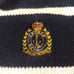 Mens Lauren Ralph Lauren Classic Embroidered Striped Polo Sweater Shawl Collar L