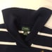 Mens Lauren Ralph Lauren Classic Embroidered Striped Polo Sweater Shawl Collar L