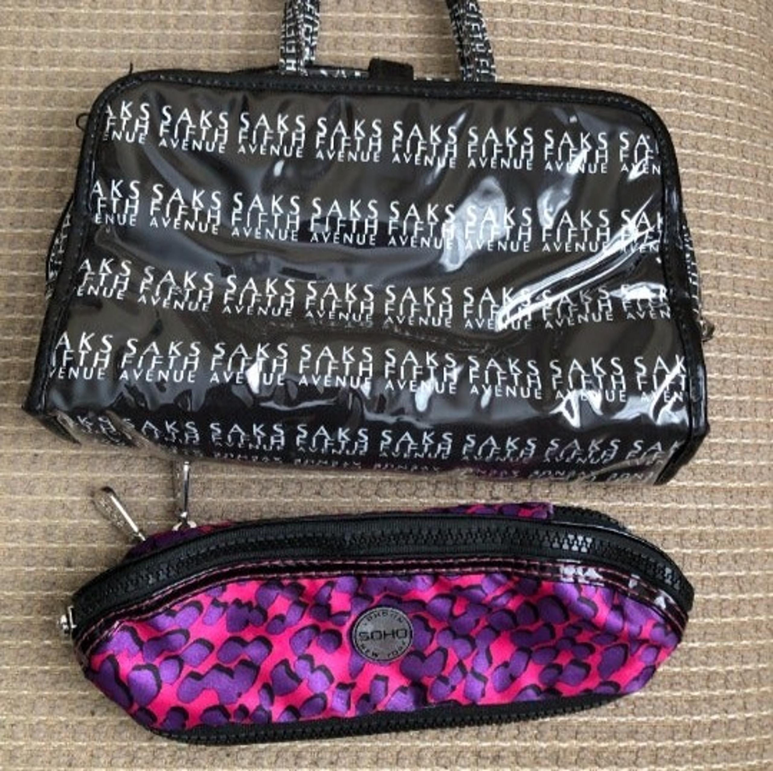 Saks Fifth Avenue & Soho London New York Accessory Bags.
