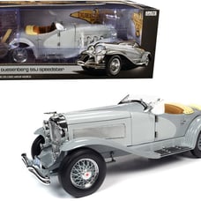 1935 Duesenberg SSJ Straight-8 Speedster Light Gray and Dark Gray 1/18 Diecast
