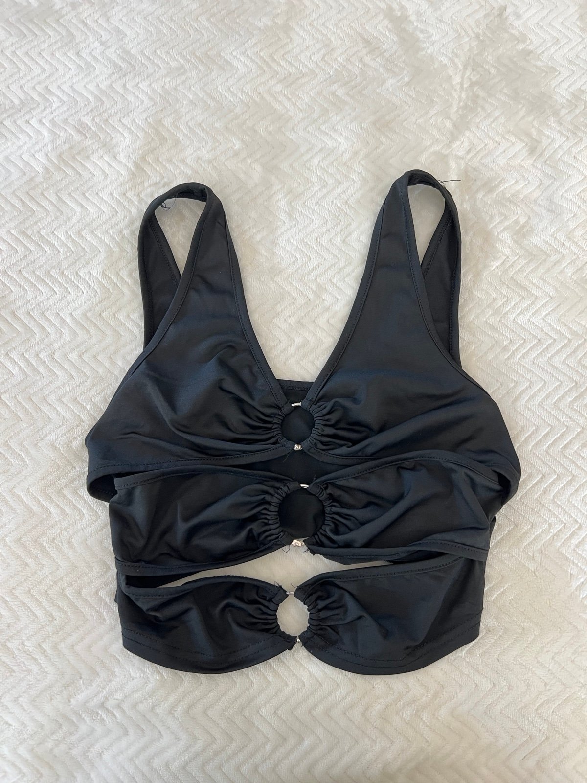 Meshki Cut-Out Crop Top
