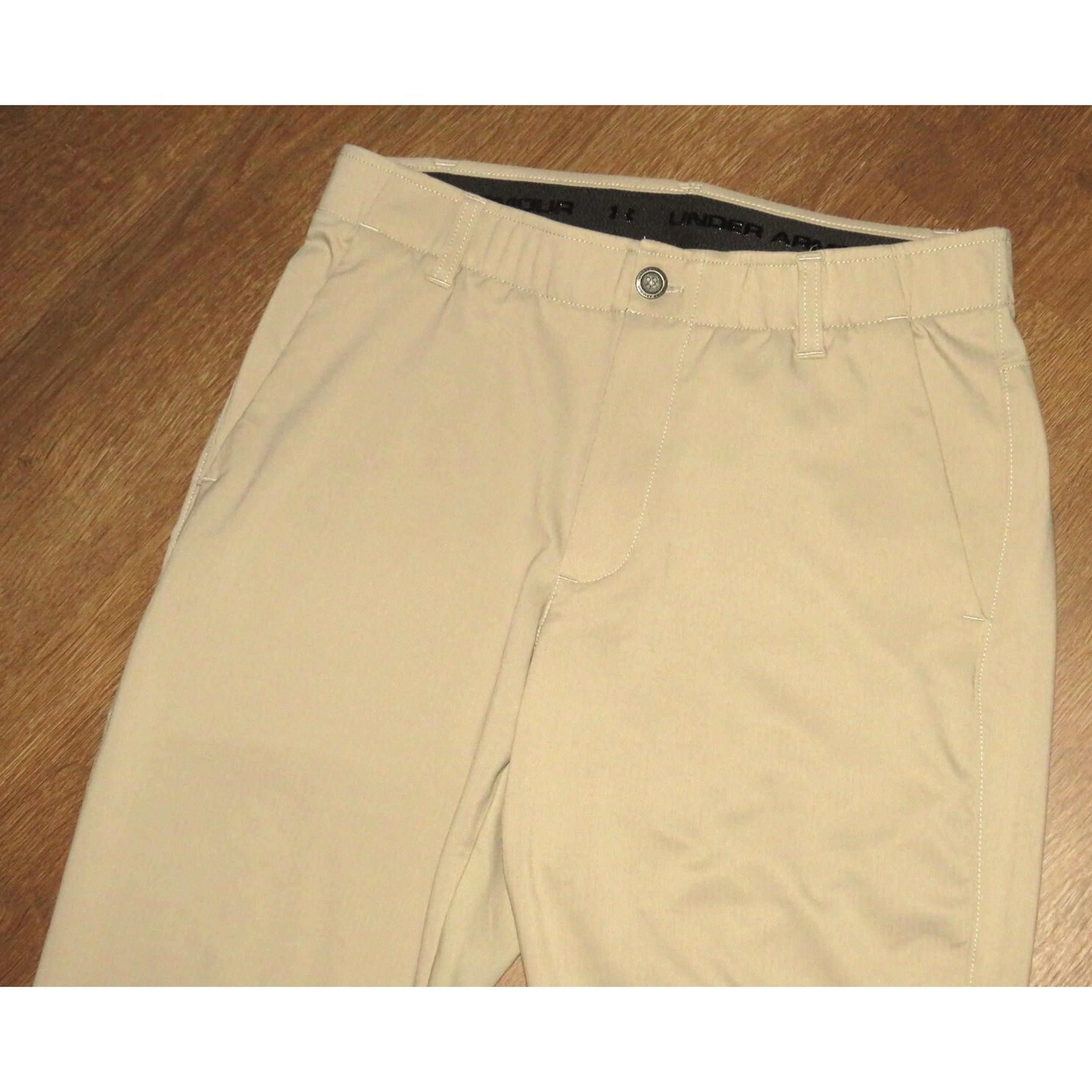 Men's Under Armour Stretch Khaki Chino Showdown Golf Pants 32 X 27