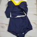 VTG 60s Elizabeth Stewart 2 Piece Tankini Bathing Suit, Size 11