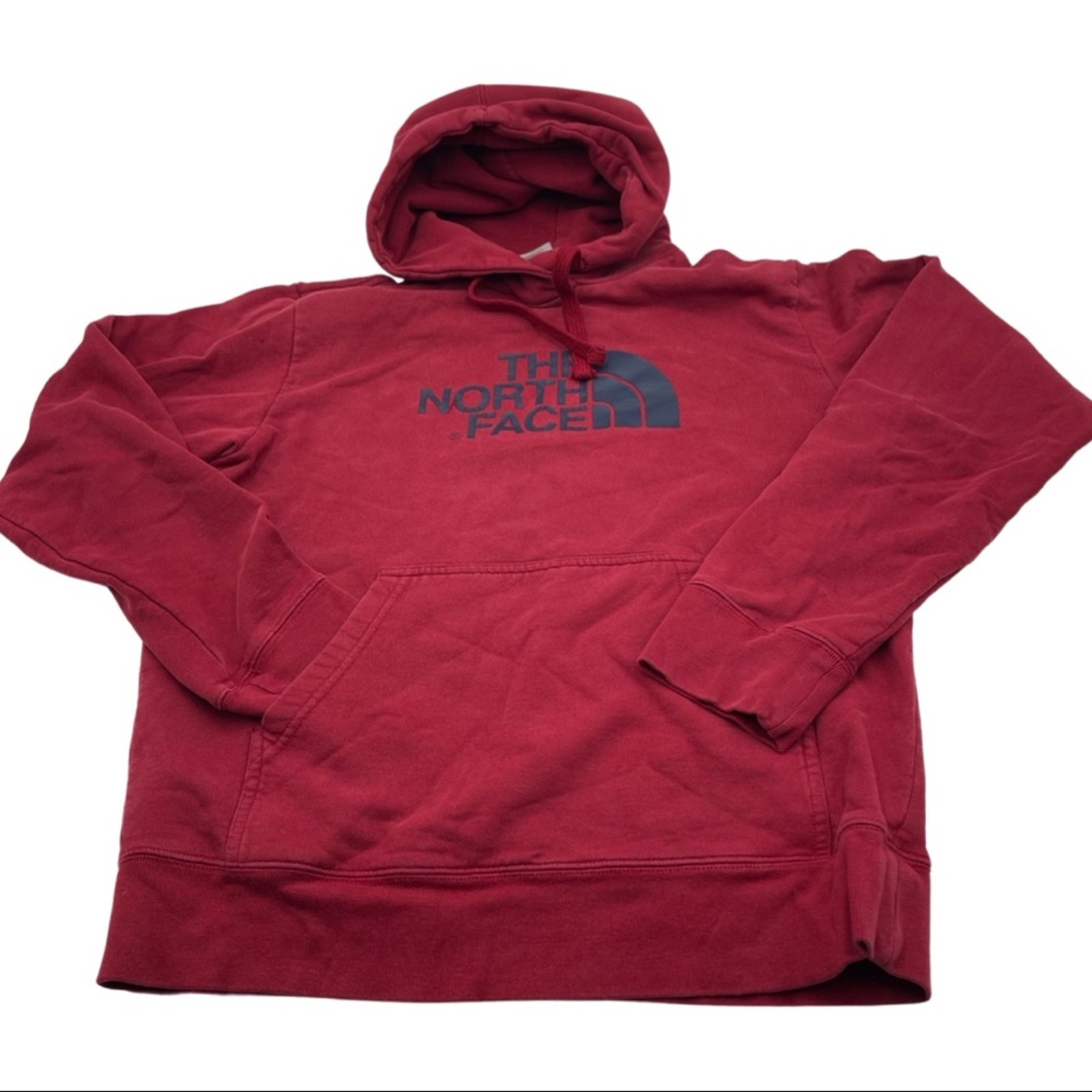THE NORTH FACE burgundy hoodie unisex size SMALL