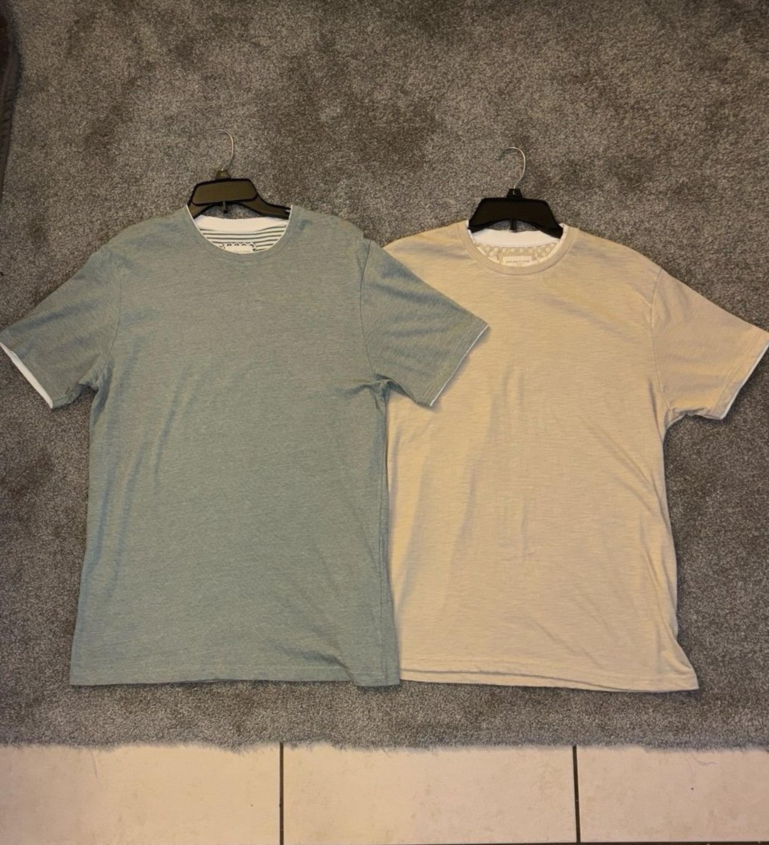 Men’s Shirts - 2 Denim & Flower Large