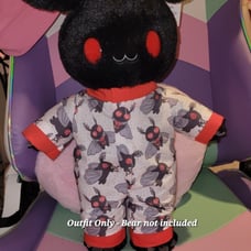 Outfit Only - Moth Mothman Build a Bear PJ Sleeper Kawaii Emo Goth Valentines