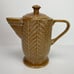 Rattan American Atelier Coffee Pot Stoneware Pitcher Carafe Teapot Vintage MCM