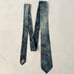 Vintage George Nebel Silk Neck Tie Italy Blue Sponge Paint Print Splat Abstract