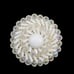 VTG Signed West Germany White Milk Glass Aurora Borealis Crystal Bugle Brooch
