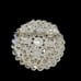 VTG Signed West Germany White Milk Glass Aurora Borealis Crystal Bugle Brooch