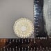 VTG Signed West Germany White Milk Glass Aurora Borealis Crystal Bugle Brooch