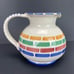 Pier 1 One Pottery Pitcher Italy Hand Painted Vintage Ewer Jug Modern Farmhouse