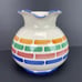 Pier 1 One Pottery Pitcher Italy Hand Painted Vintage Ewer Jug Modern Farmhouse
