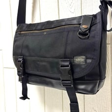 Rare PORTER Heat Messenger Shoulder Bag Black