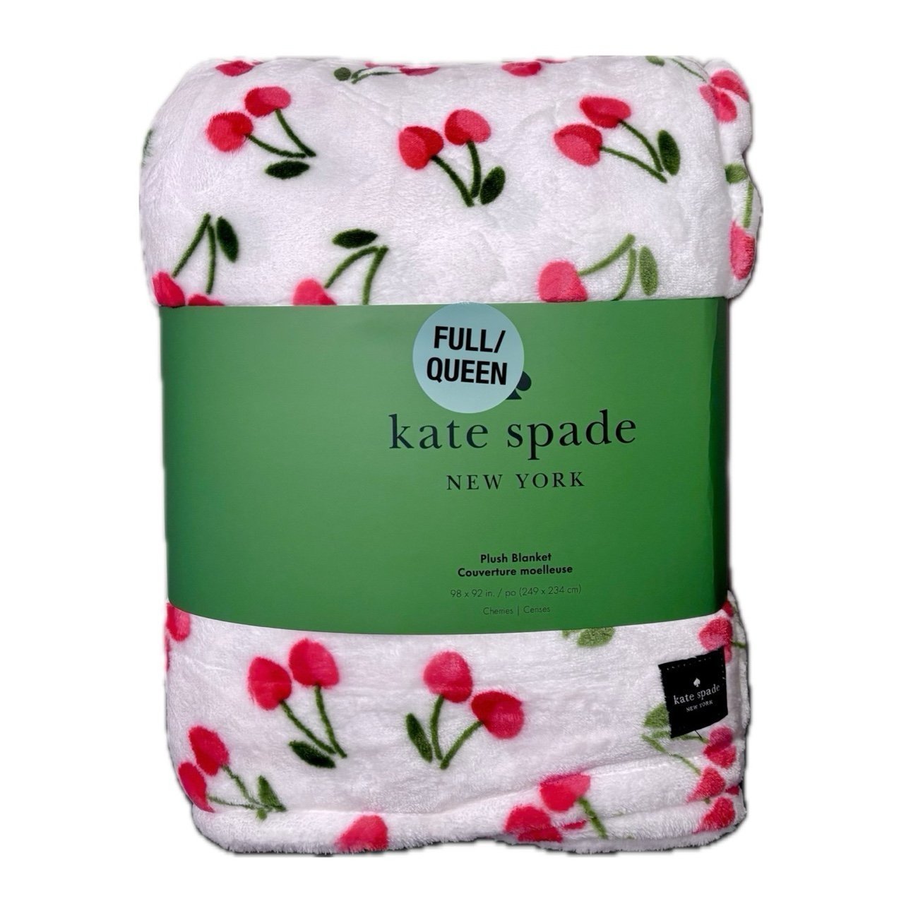 PRICE FIRM Kate Spade queen sized blanket cherries