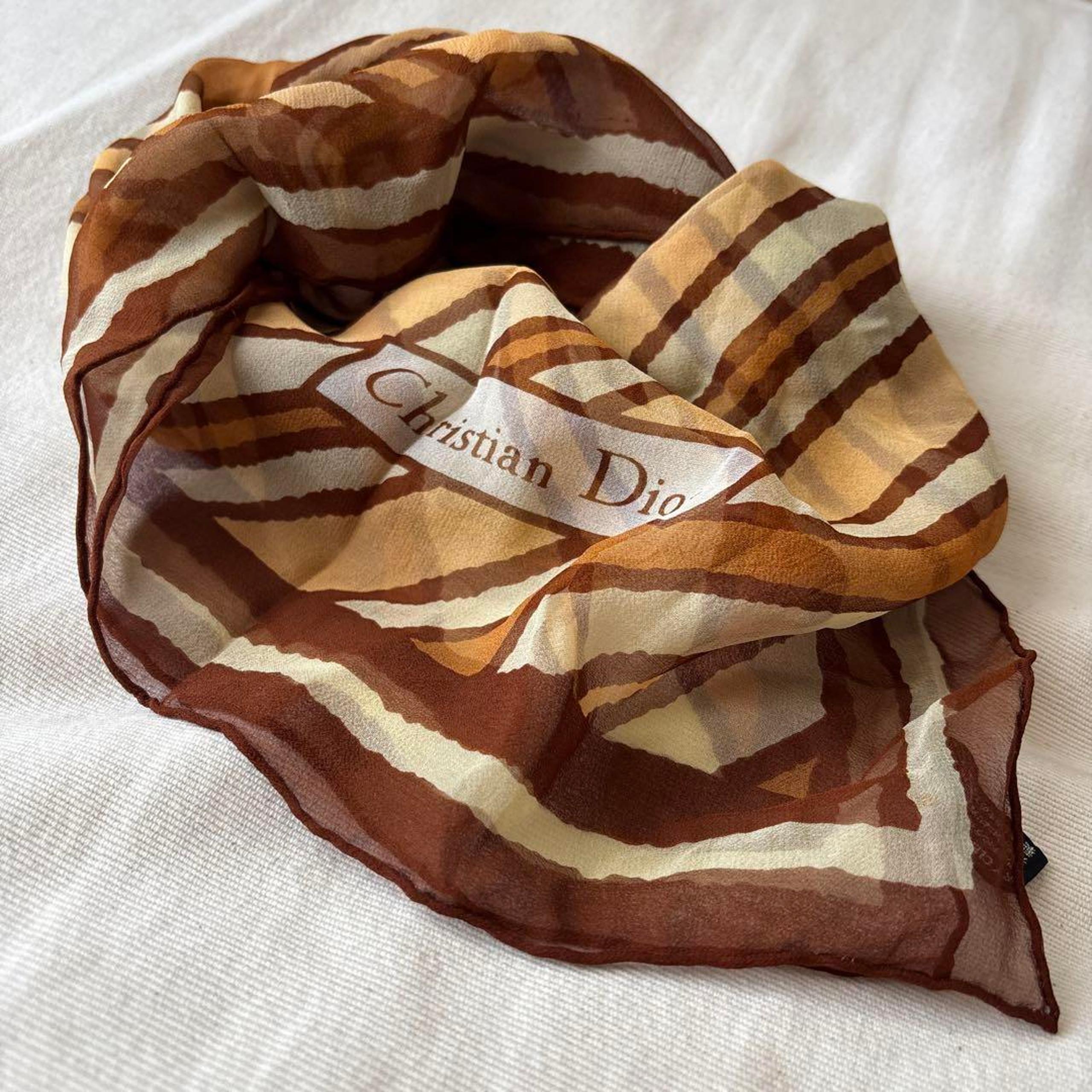 Christian Dior silk scarf