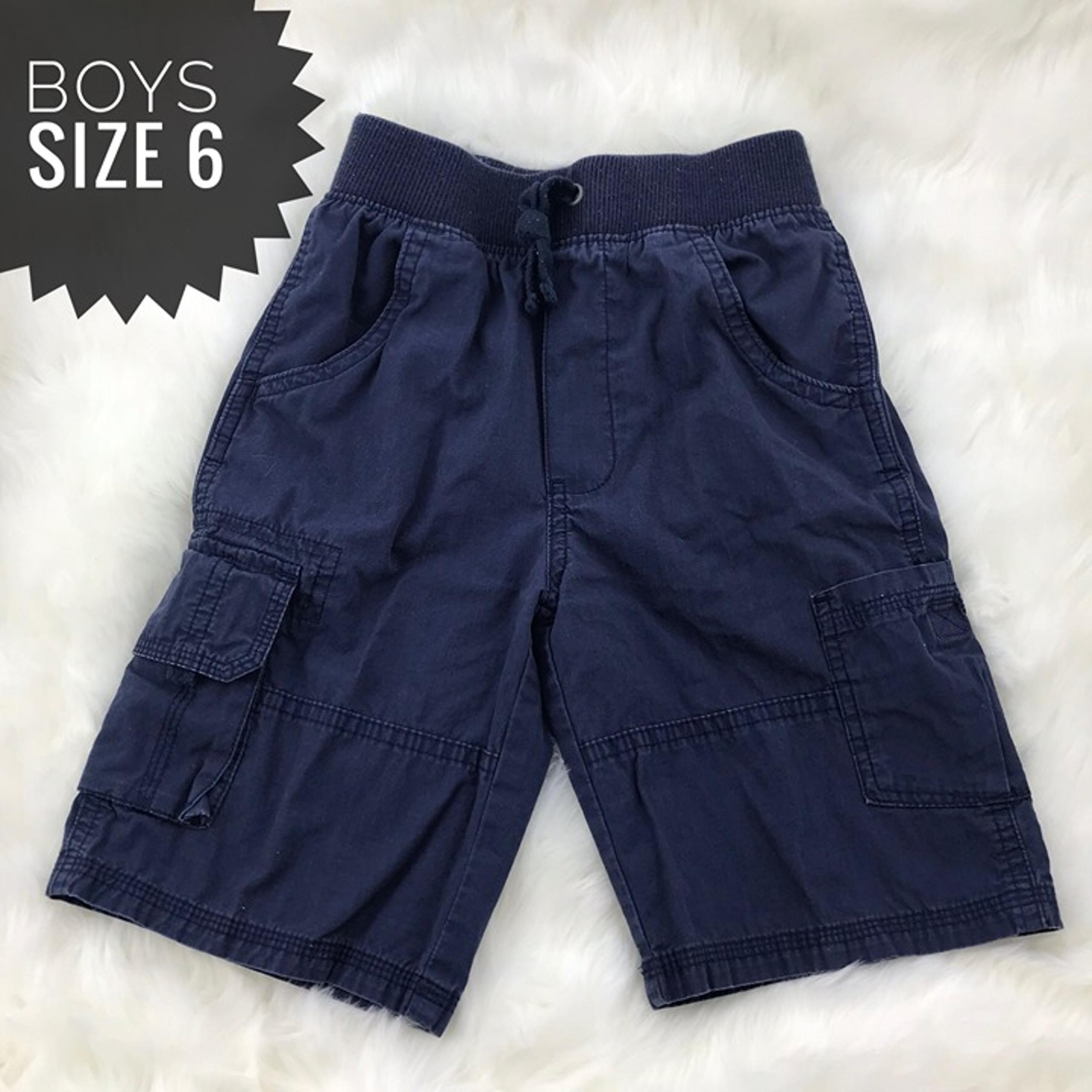 [Carter’s] Navy Blue Cargo Shorts Size 6 Boys Bottoms