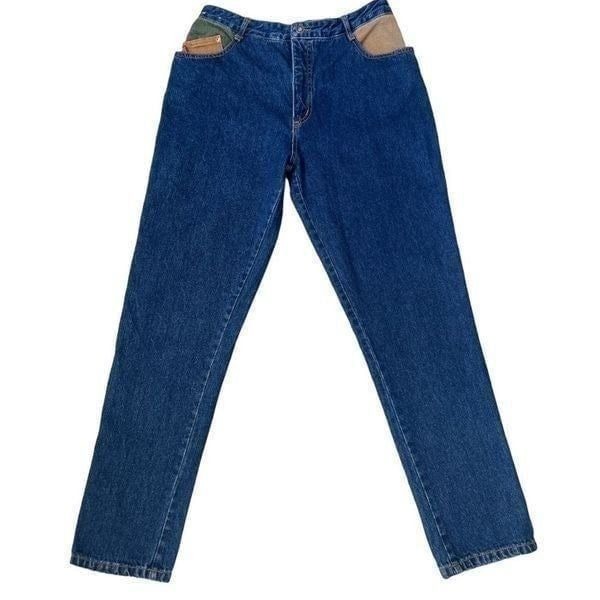 GAZOZ Vintage 1980s Multipocket Patched Style Design Jeans. Size 15-16