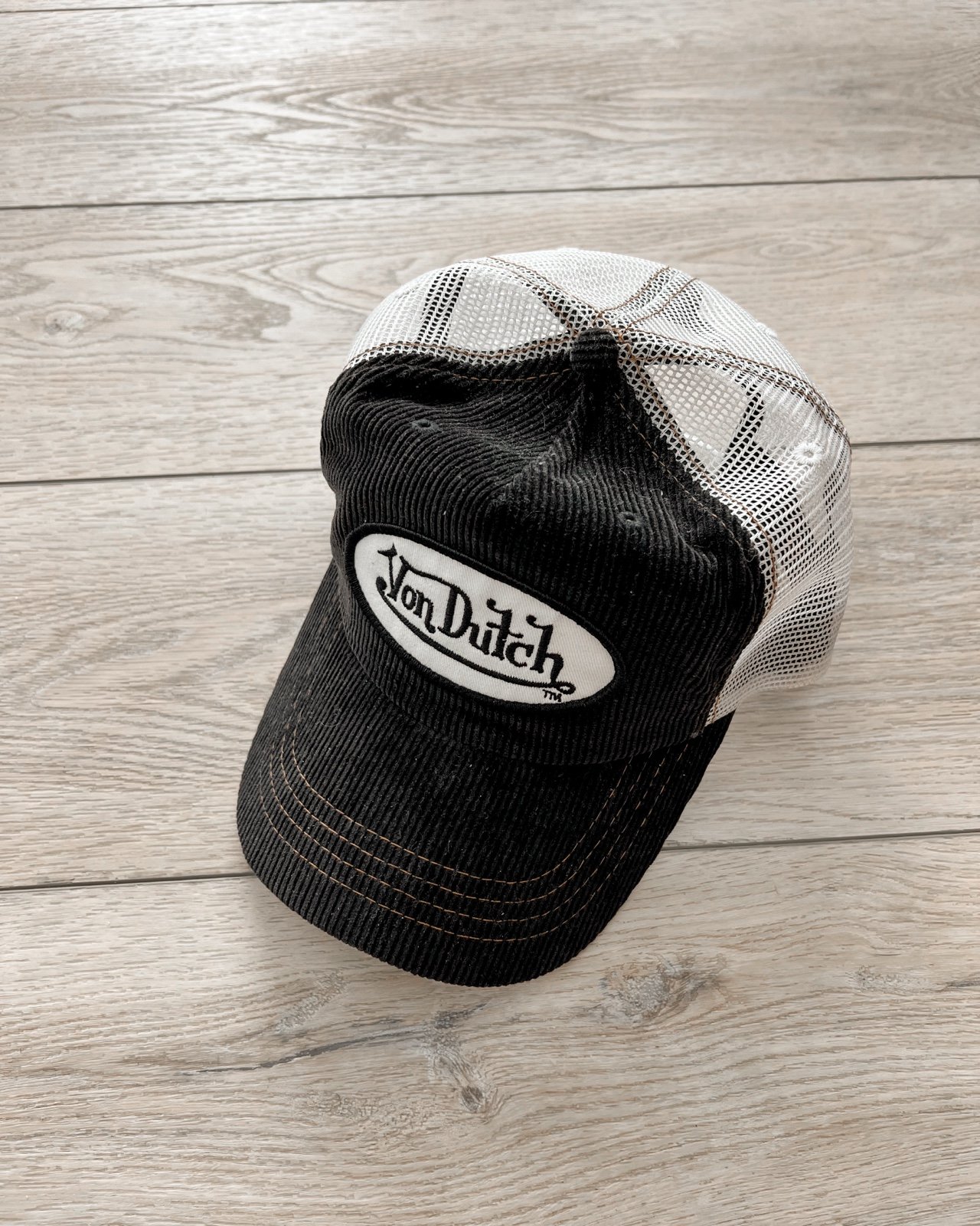 Amazing Vintage Von Dutch Corduroy Mesh Trucker Hat
