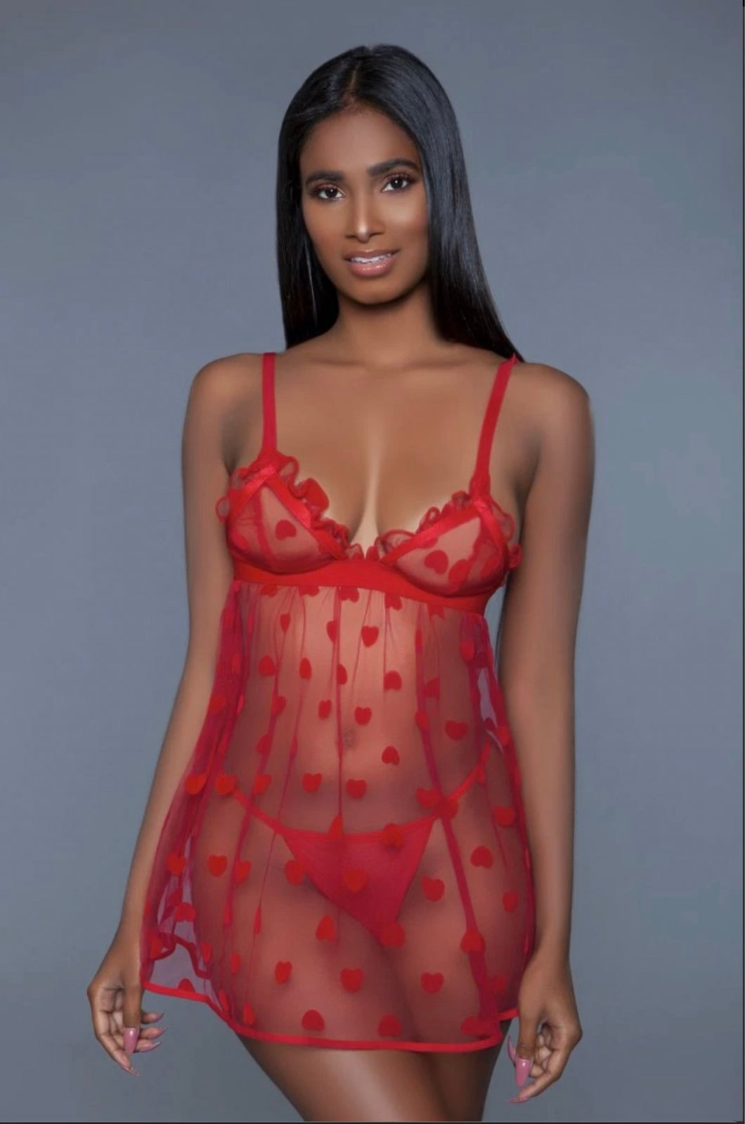Heart Babydoll and G-String
