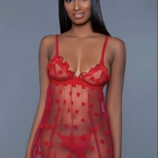 Heart Babydoll and G-String