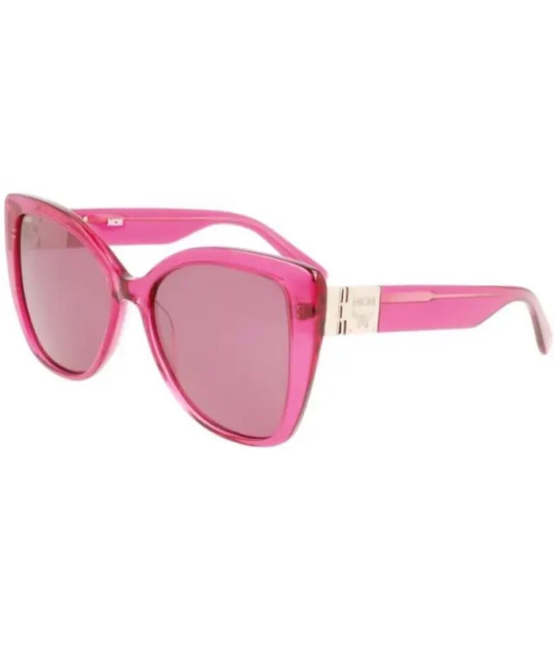 NEW MCM 724S 620 Crystal Strawberry Sunglasses with Pink Lenses & MCM Case