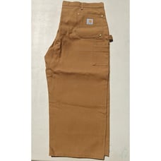 Vintage Carhartt Work Pants BO1 BRN Double Knee Canvas Made In USA 46 x 30 New